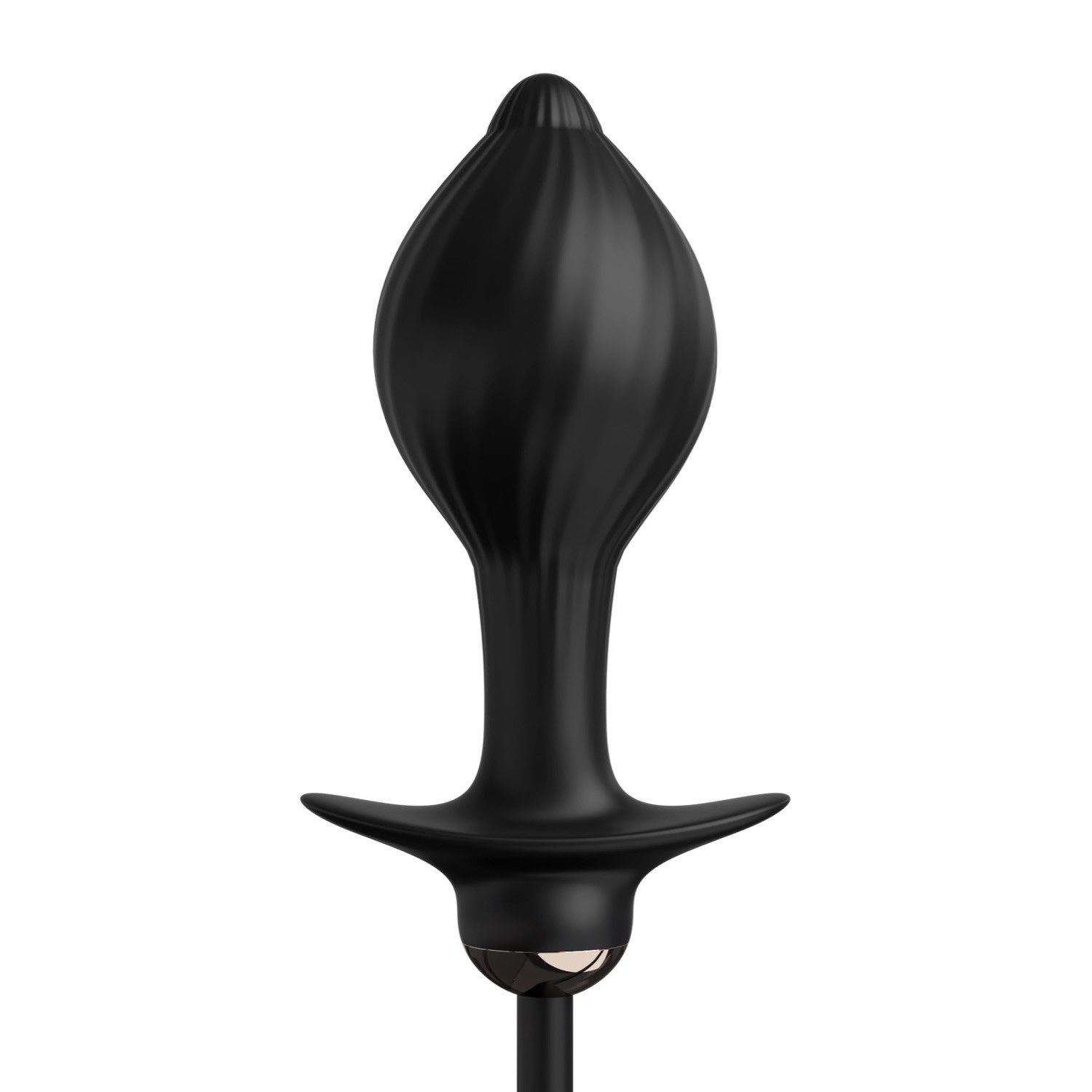 Anal Fantasy Elite Auto Throb Inflatable Vibrating Plug - Black 13 cm USB Rechargeable Inflatating Butt Plug by Pipedream