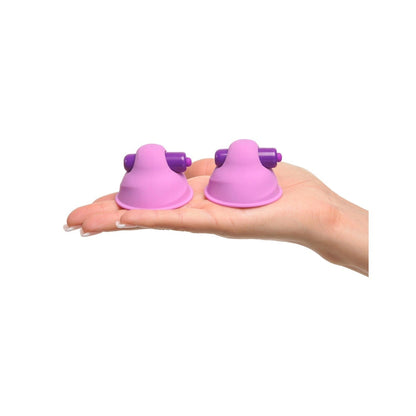 振动乳头吸盘 - 紫色 5 厘米振动乳头吸盘 - 2 件套