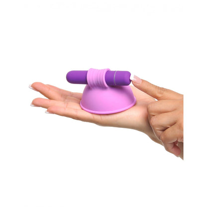 Vibrating Breast Suck-Hers - Purple 7 cm Vibrating Breast Suckers - Set of 2