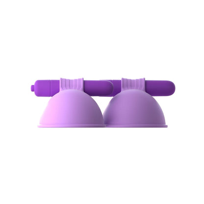 Vibrating Breast Suck-Hers - Purple 7 cm Vibrating Breast Suckers - Set of 2