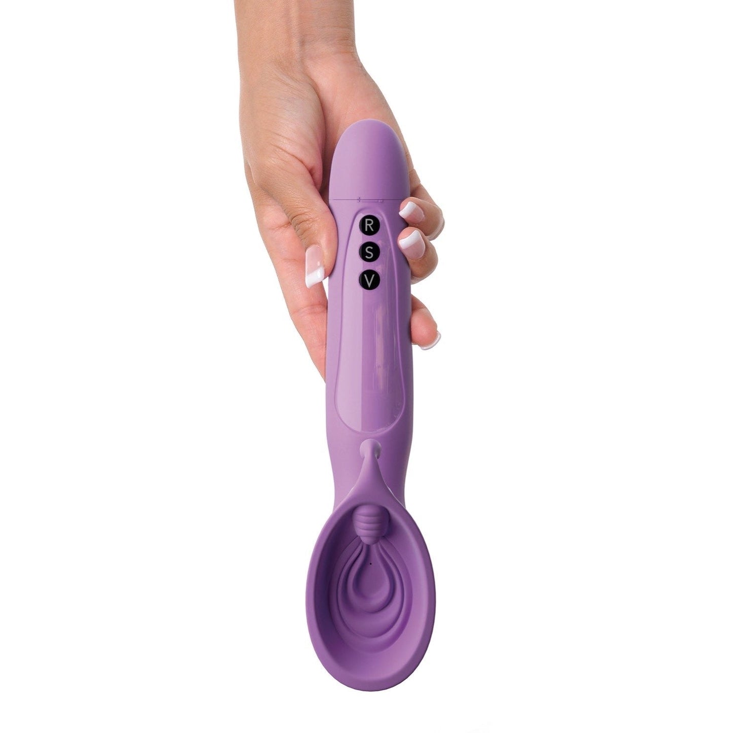 Vibrating Roto Suck-Her - Purple Vibrating & Sucking Stimulator