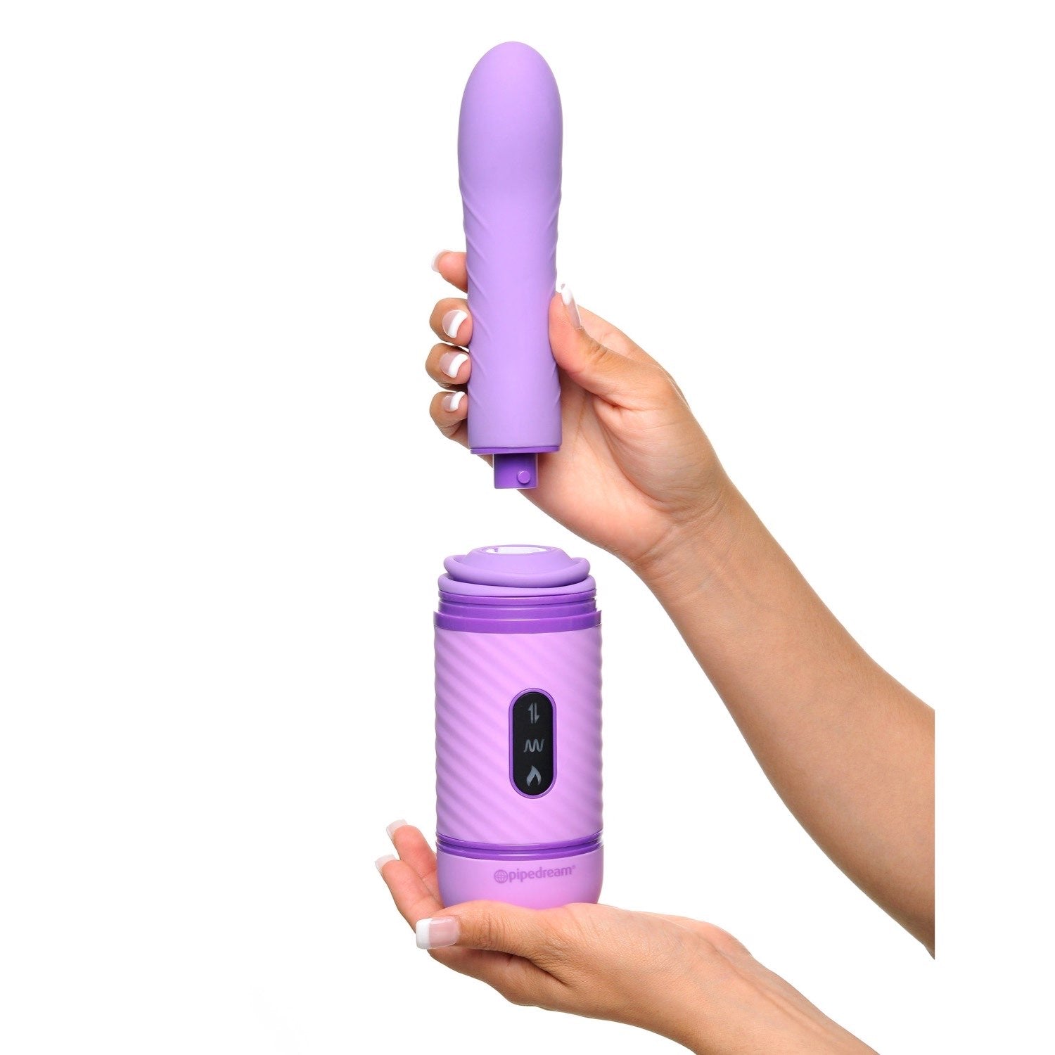 Fantasy For Her Love Thrust-Her - Purple 30.5 cm (12&quot;) USB Rechargeable Thrusting Vibrator by Pipedream
