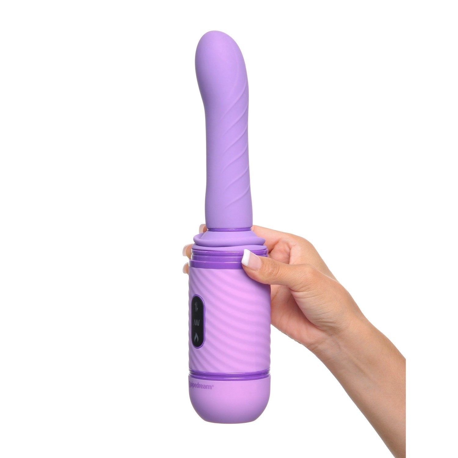 Fantasy For Her Love Thrust-Her - Purple 30.5 cm (12&quot;) USB Rechargeable Thrusting Vibrator by Pipedream
