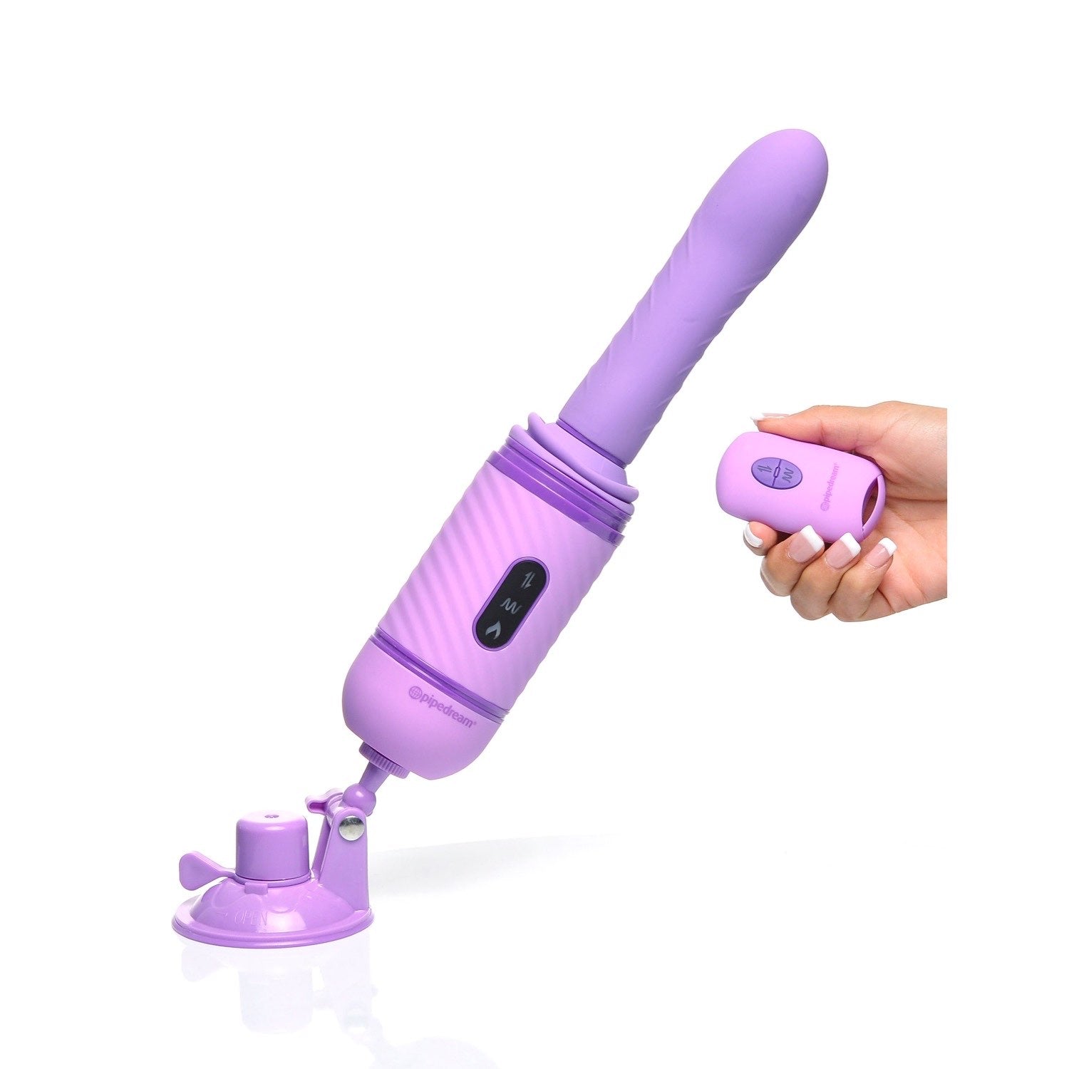 Fantasy For Her Love Thrust-Her - Purple 30.5 cm (12&quot;) USB Rechargeable Thrusting Vibrator by Pipedream