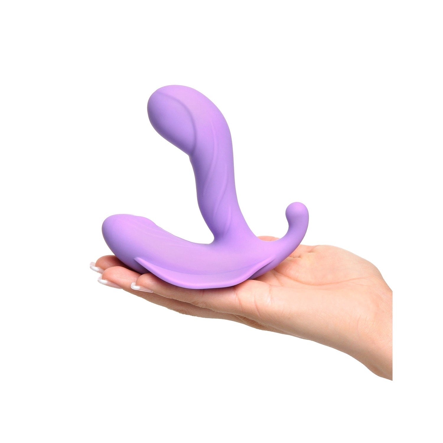 Fantasy For Her G-Spot Stimulate-Her - Purple USB Rechargeable Vibrator with Clit Stimulator and Wireless Remote by Pipedream