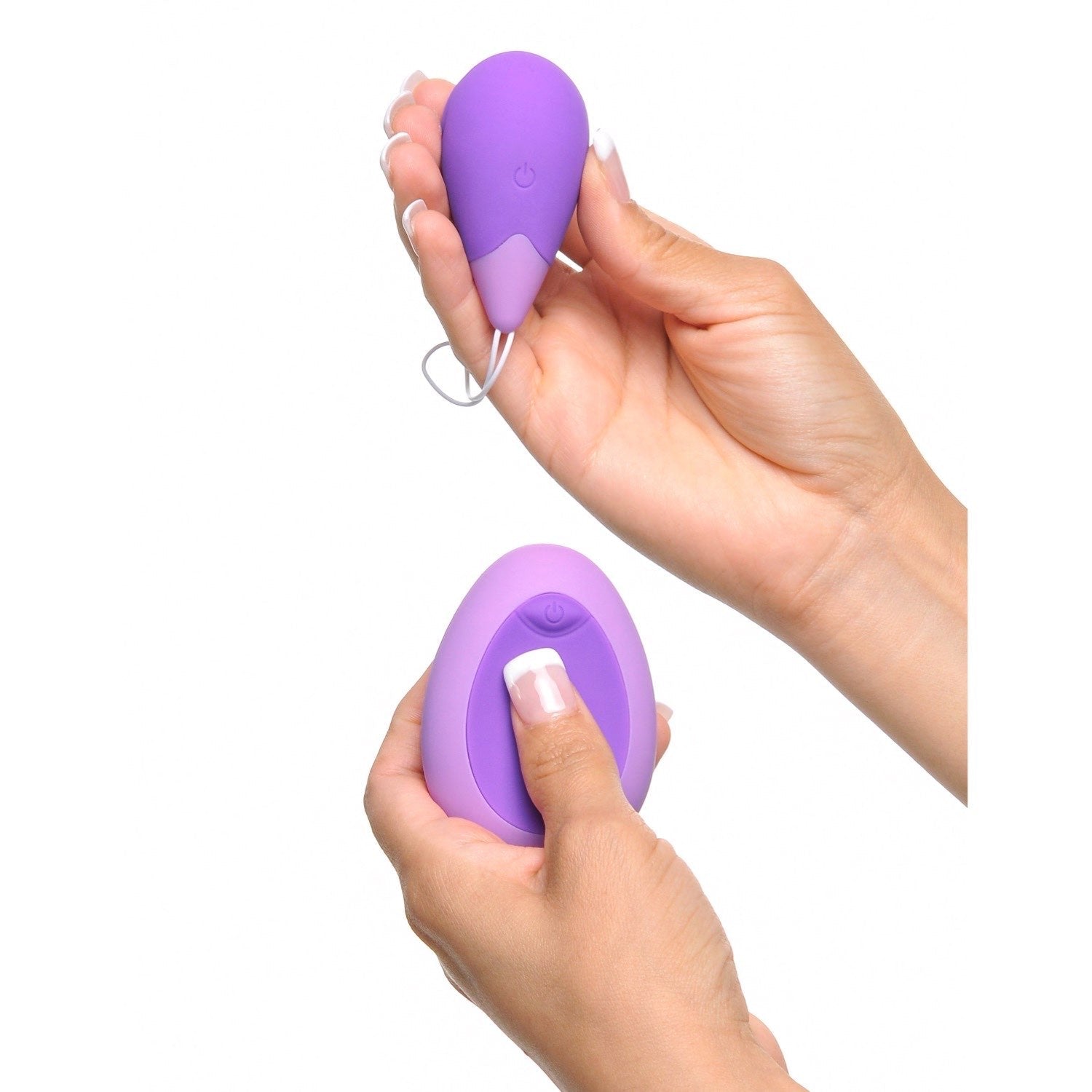 Fantasy For Her Remote Kegel Excite-Her - Purple USB Rechargeable Vibrating Kegel Trainer with Wireless Remote by Pipedream