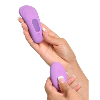遥控硅胶 Please-Her - 紫色 USB 可充电刺激器，带无线遥控