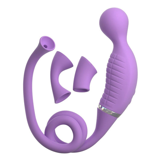 Pipedream Fantasy For Her Ultimate Climax-Her - Purple Vibrating and Sucking Stimulator