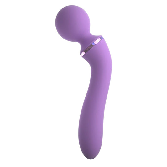 Pipedream 为她幻想 Duo Wand Massage-Her - 紫色 19.6 厘米（7.75 英寸）USB 充电按摩棒