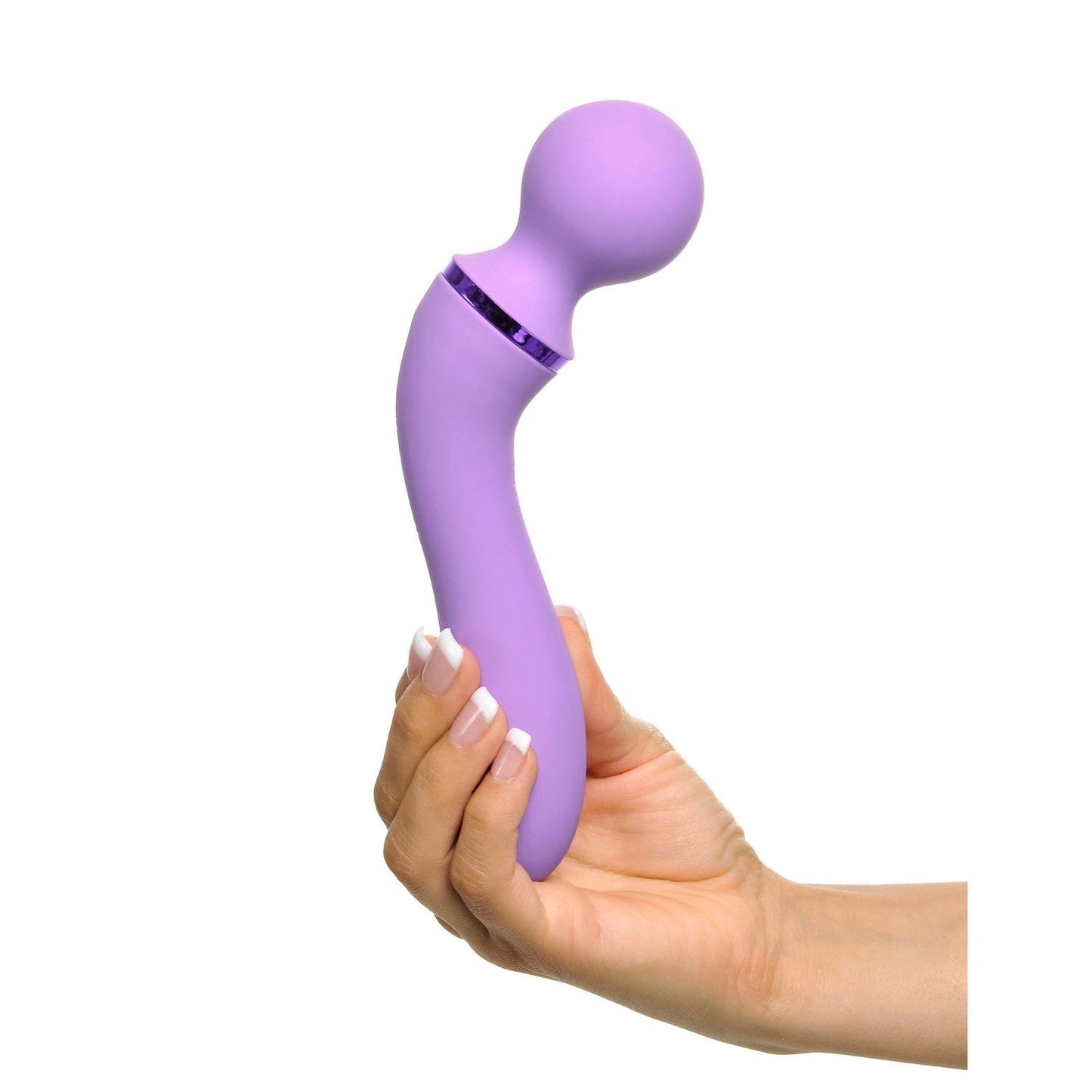 Duo Wand Massage-Her - 紫色 19.6 厘米（7.75 英寸）USB 充电按摩棒