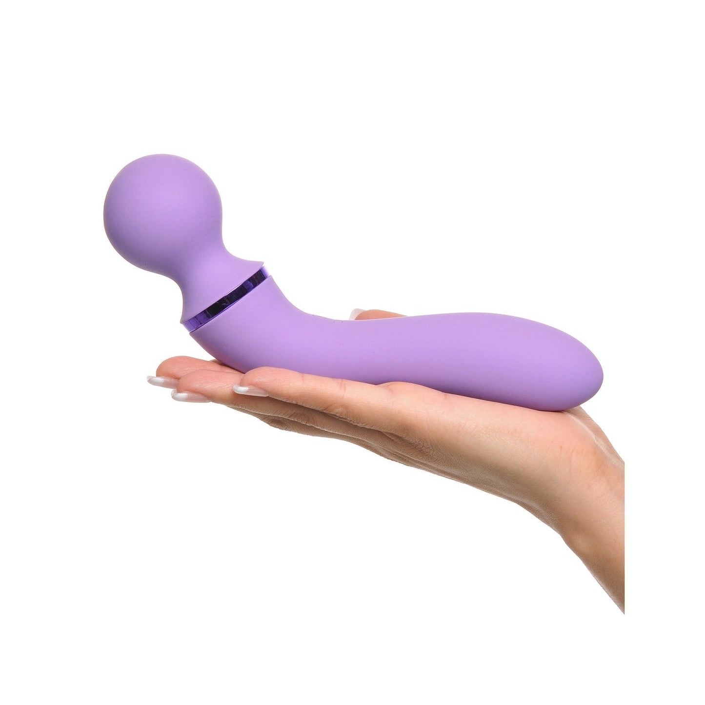 Duo Wand Massage-Her - 紫色 19.6 厘米（7.75 英寸）USB 充电按摩棒