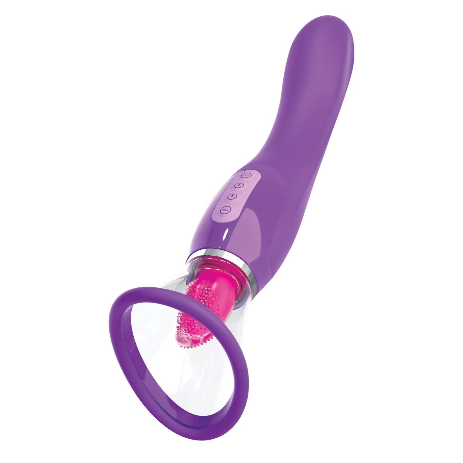 为她幻想 终极乐趣 - 紫色 USB 可充电吸吮和弹跳刺激器 by Pipedream