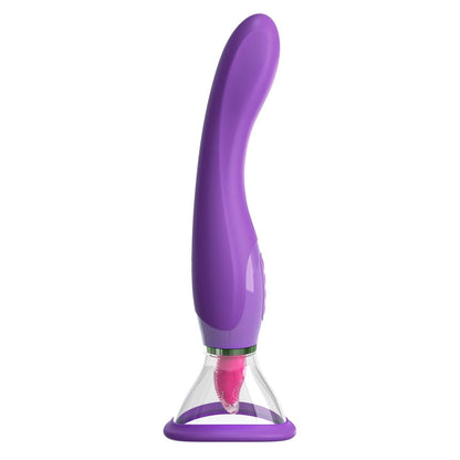 终极乐趣 - 紫色 USB 可充电吸吮和弹跳刺激器