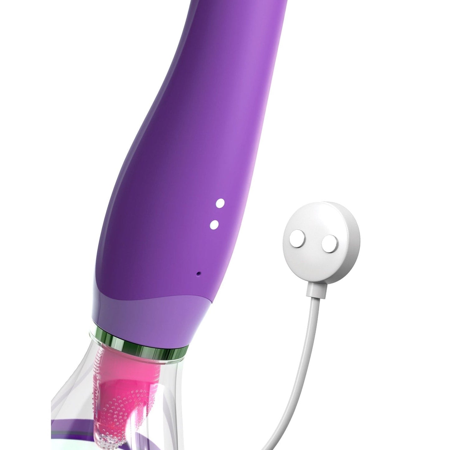 终极乐趣 - 紫色 USB 可充电吸吮和弹跳刺激器