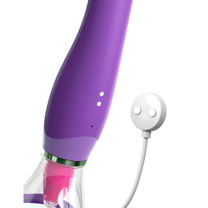 Ultimate Pleasure - Purple USB Rechargeable Sucking & Flicking Stimulator