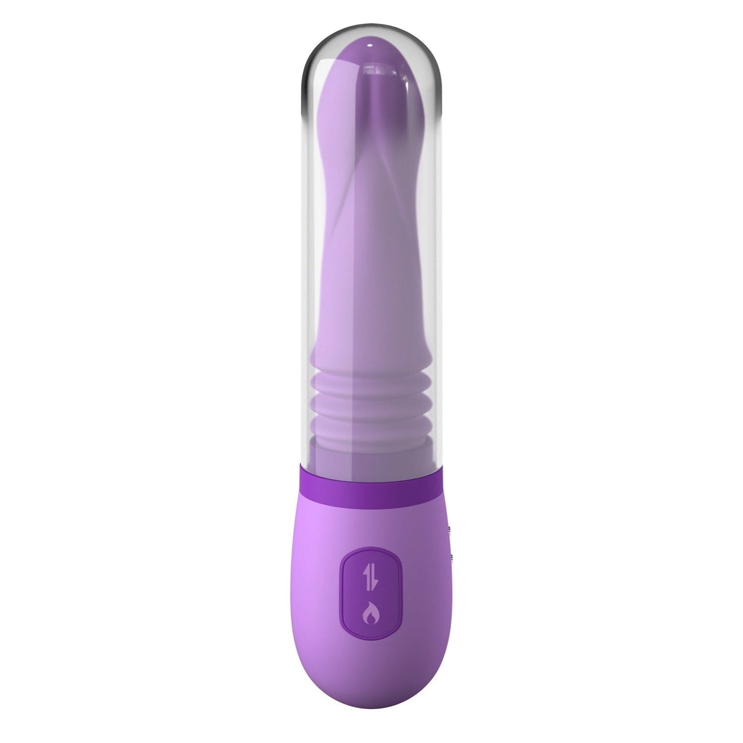 个人性爱机器 - 紫色 21.3 厘米（8.5 英寸）USB 可充电推力和旋转振动器