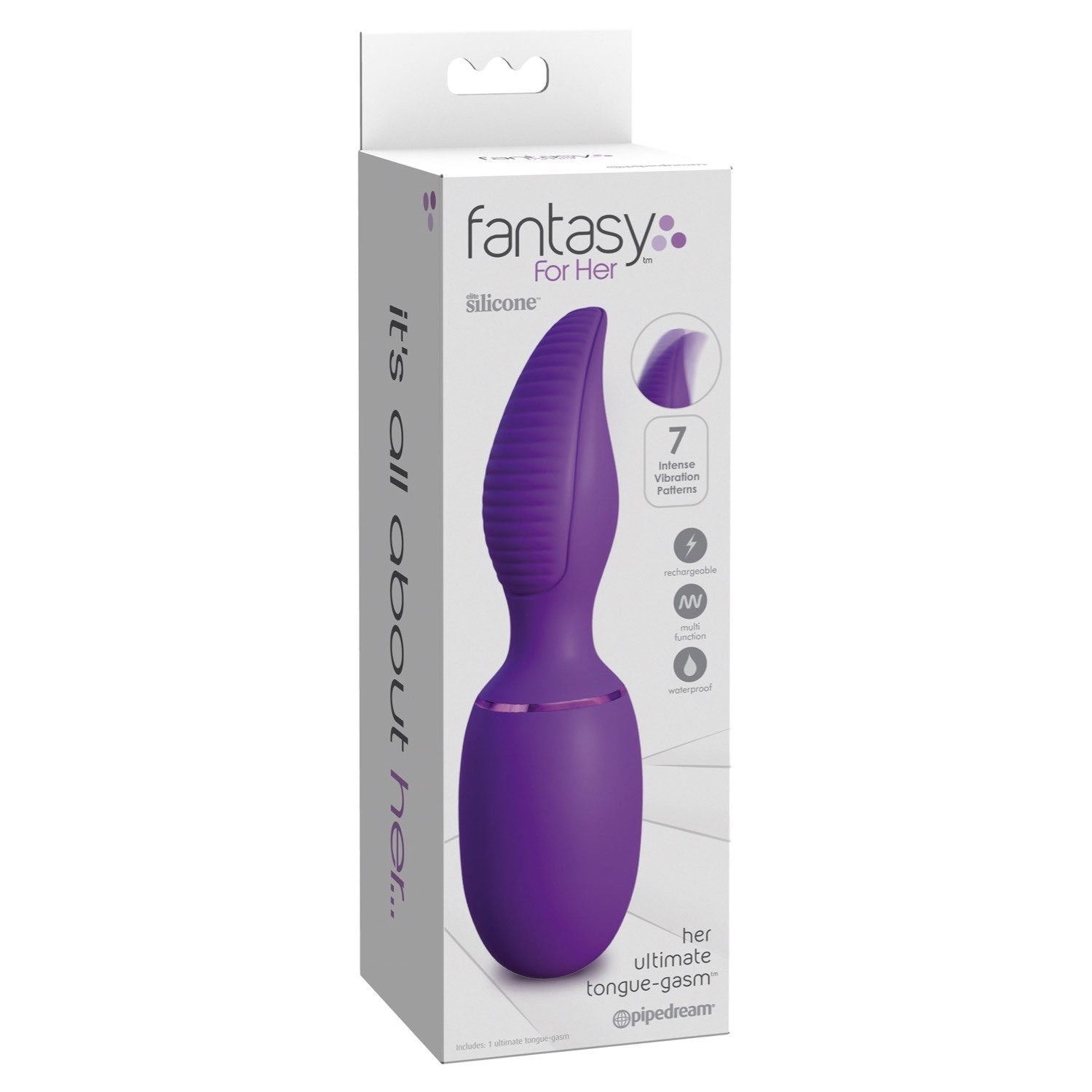Fantasy For Her Ultimate Tongue-Gasm - Purple Flicking Stimulator by Pipedream
