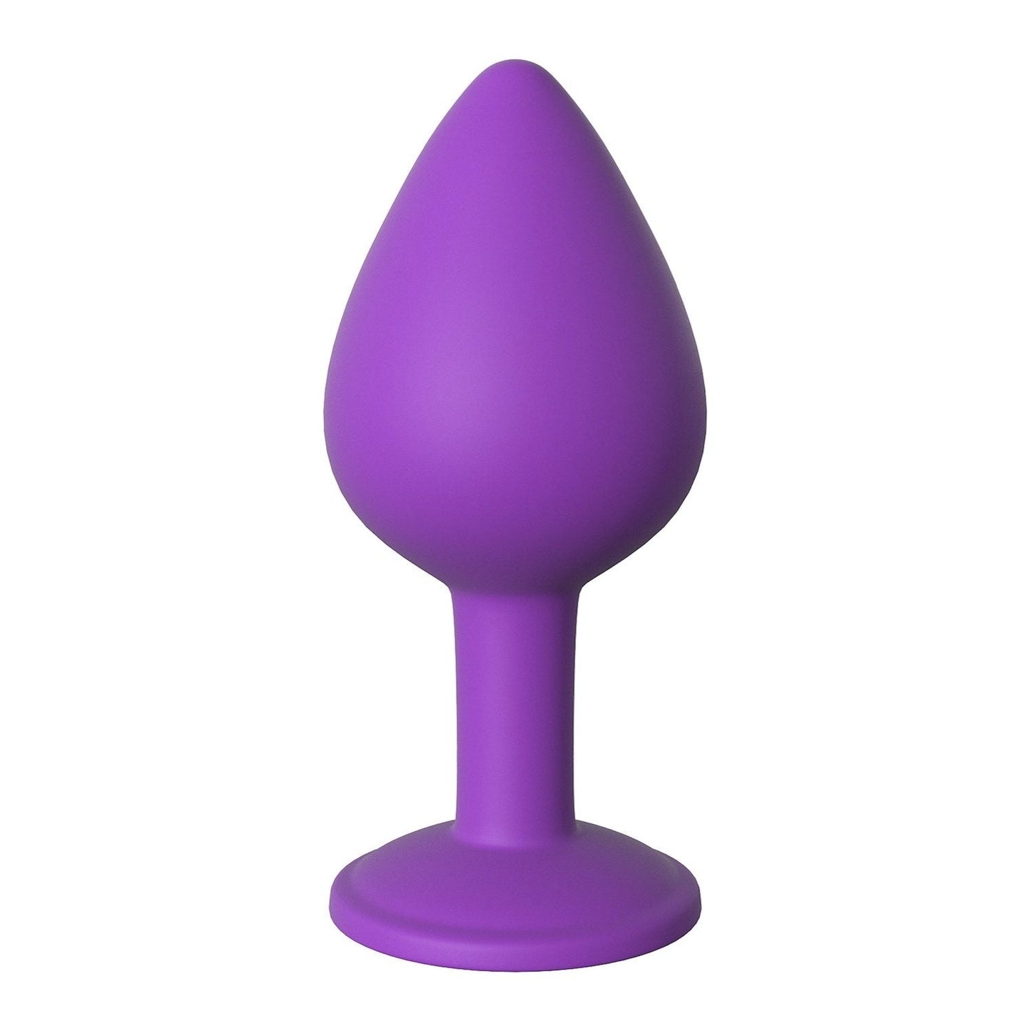 Little Gem Medium Plug - Purple 8.1 cm Butt Plug With Jewel Base