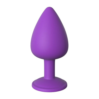 Little Gem Large Plug - Purple 9.6 cm Butt Plug with Jewel Base