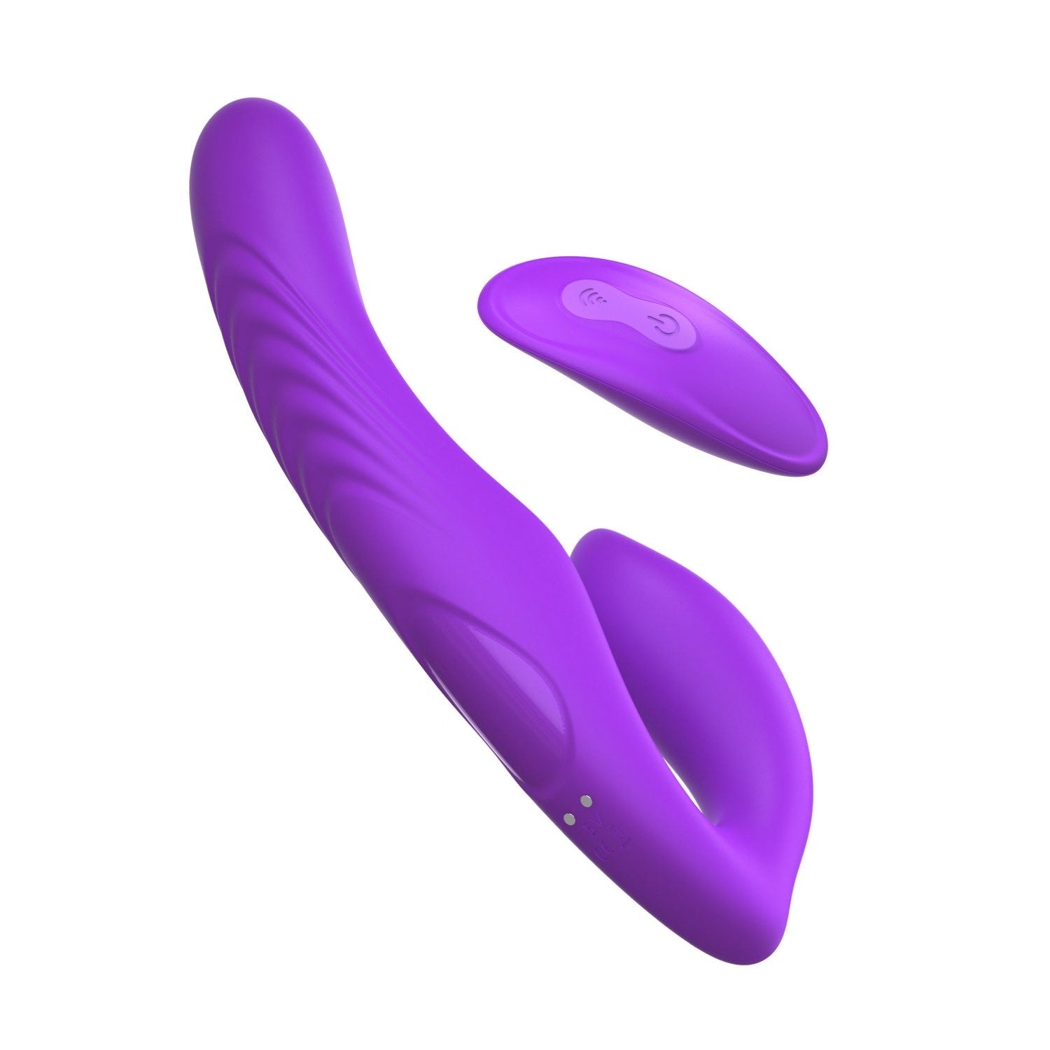 为她幻想 终极无肩带式绑带式 - 紫色 USB 可充电无肩带式绑带式带无线遥控 by Pipedream