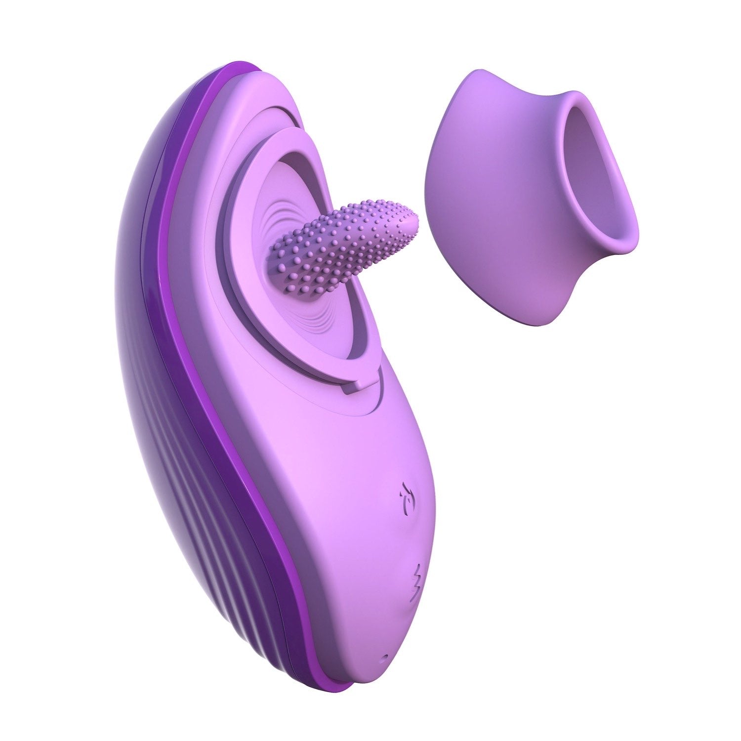 为她幻想 硅胶趣味舌头 - 紫色 USB 可充电弹跳刺激器 by Pipedream
