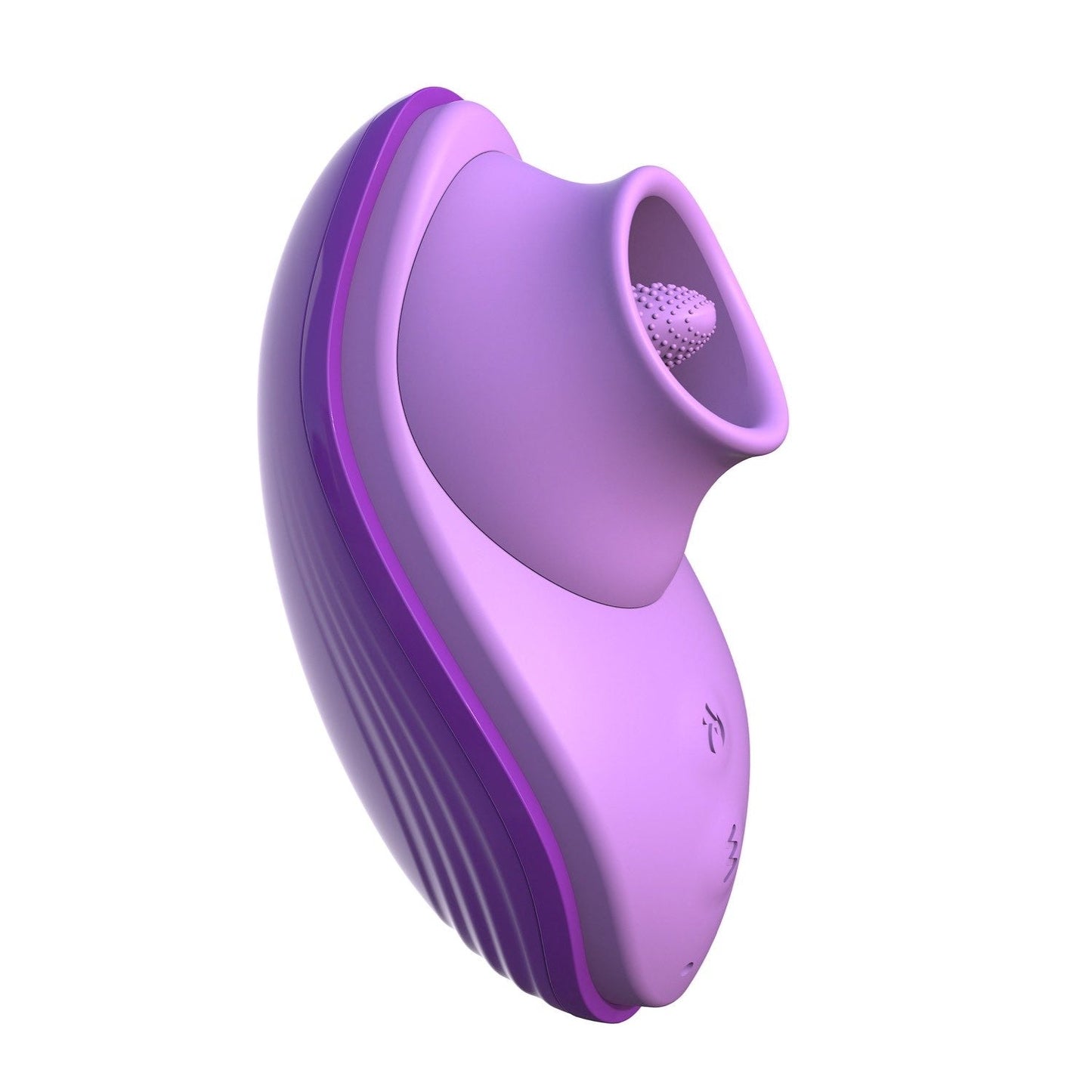 硅胶趣味舌头 - 紫色 USB 可充电弹跳刺激器