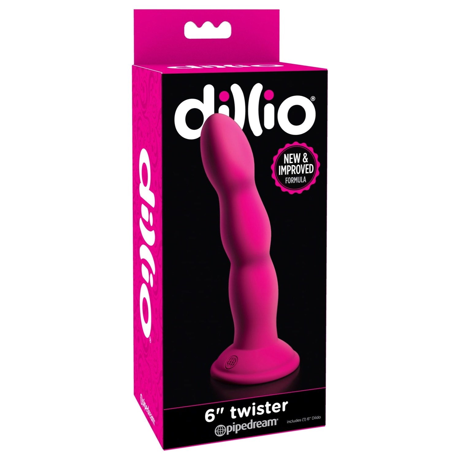 Dillio 6&quot; Twister - Pink 15.2 cm Dong by Pipedream