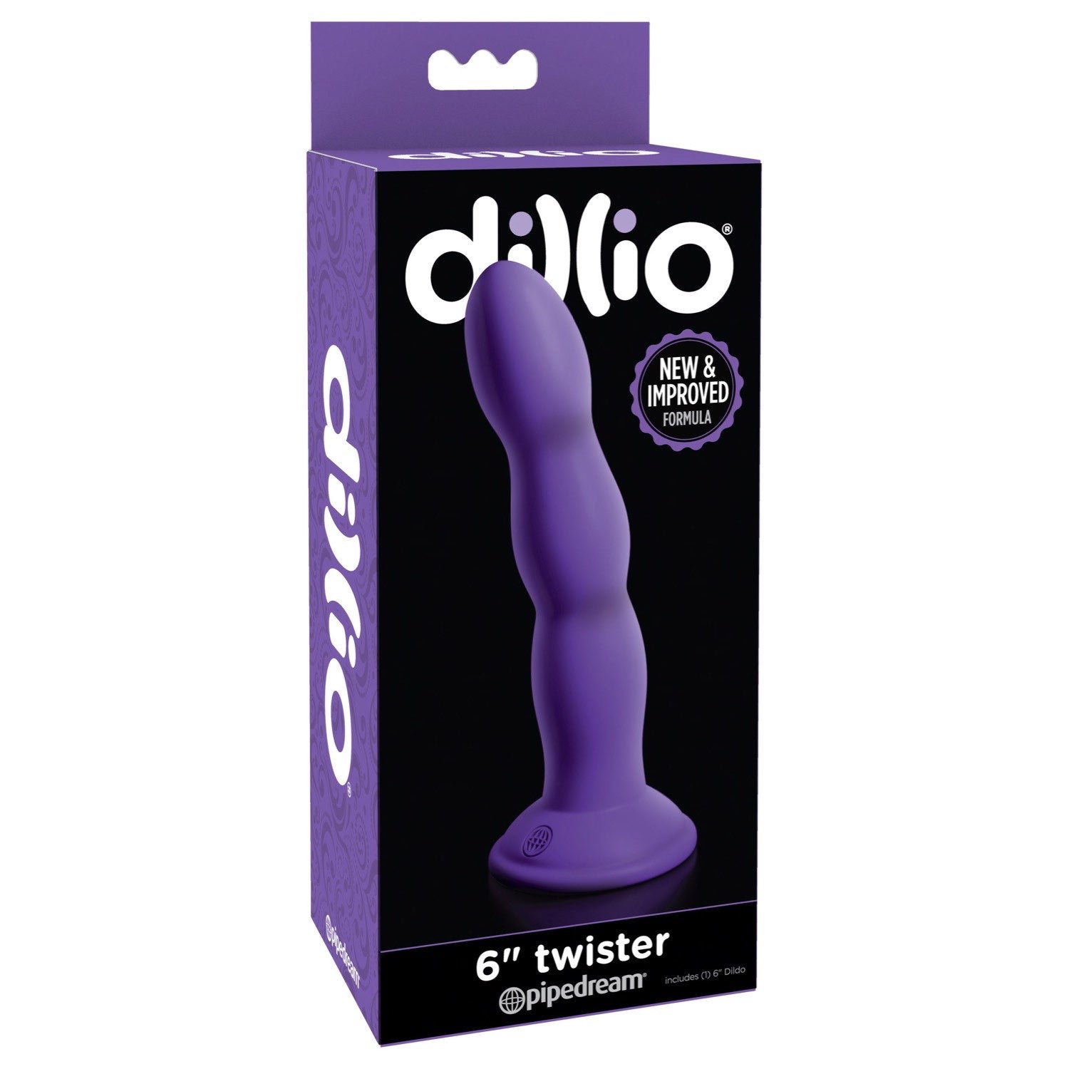 Dillio 6&quot; Twister - Purple 15.2 cm Dong by Pipedream