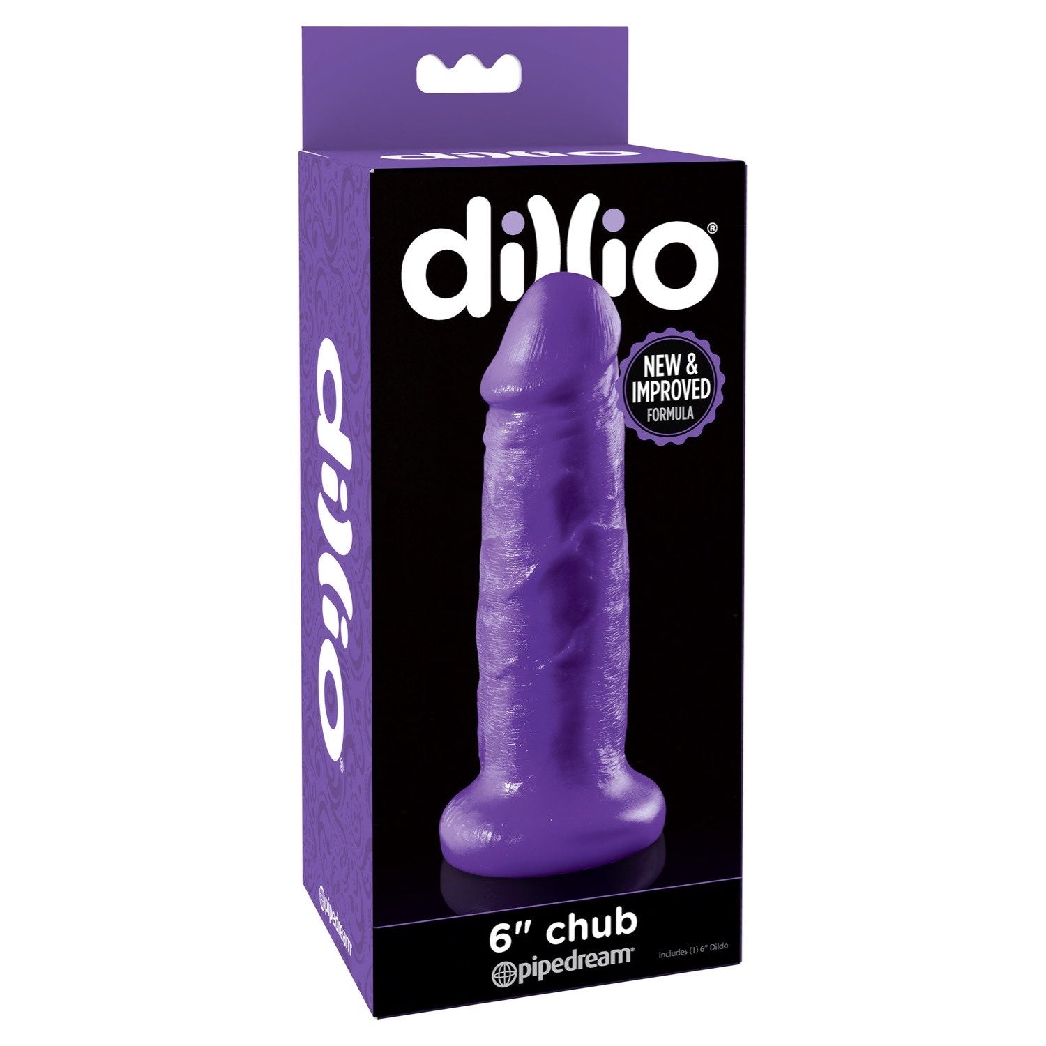 Dillio 6&quot; Chub - Purple 15.2 cm Dong by Pipedream