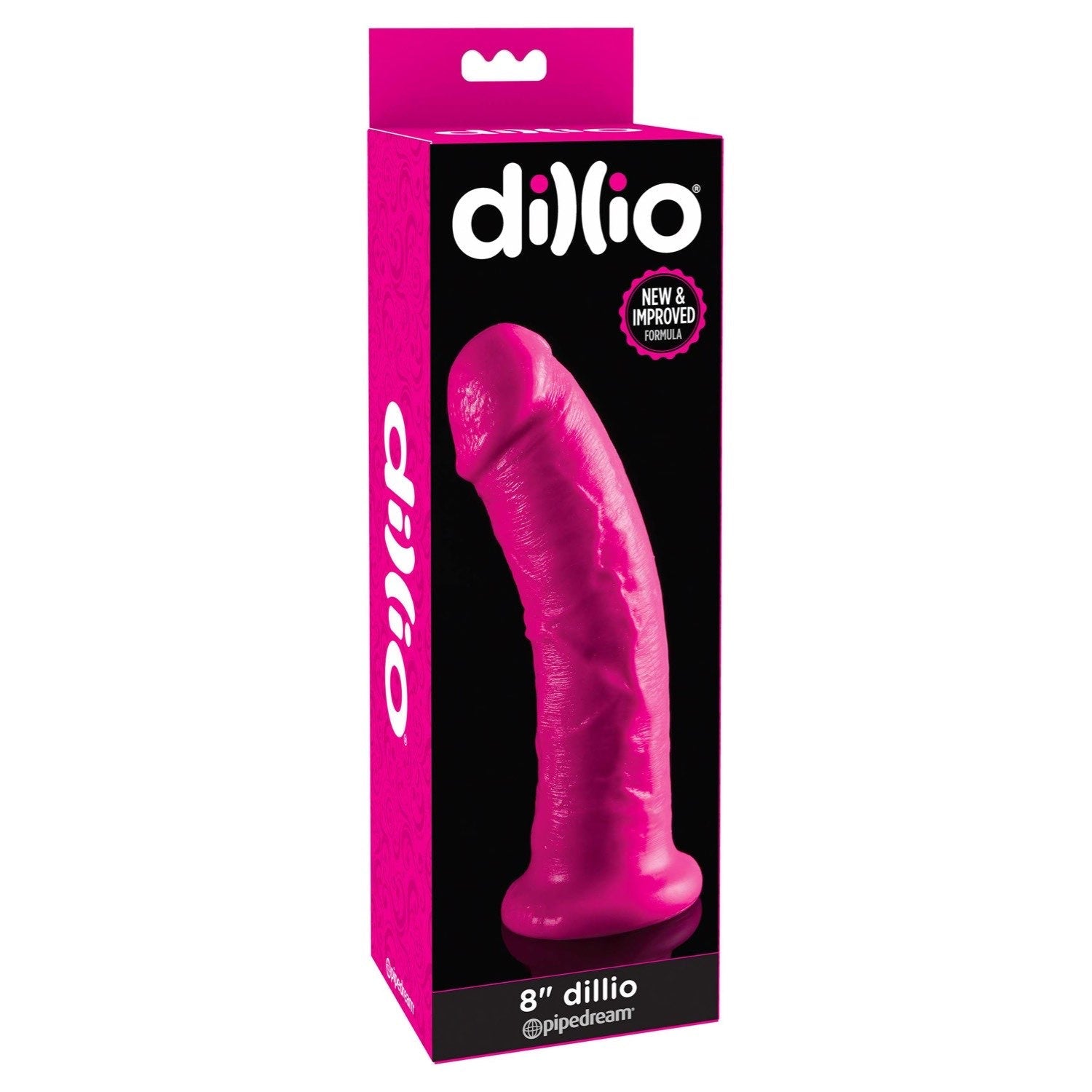 डिल्लियो 8&quot; डिल्डो - गुलाबी 20.3 सेमी डोंग by Pipedream