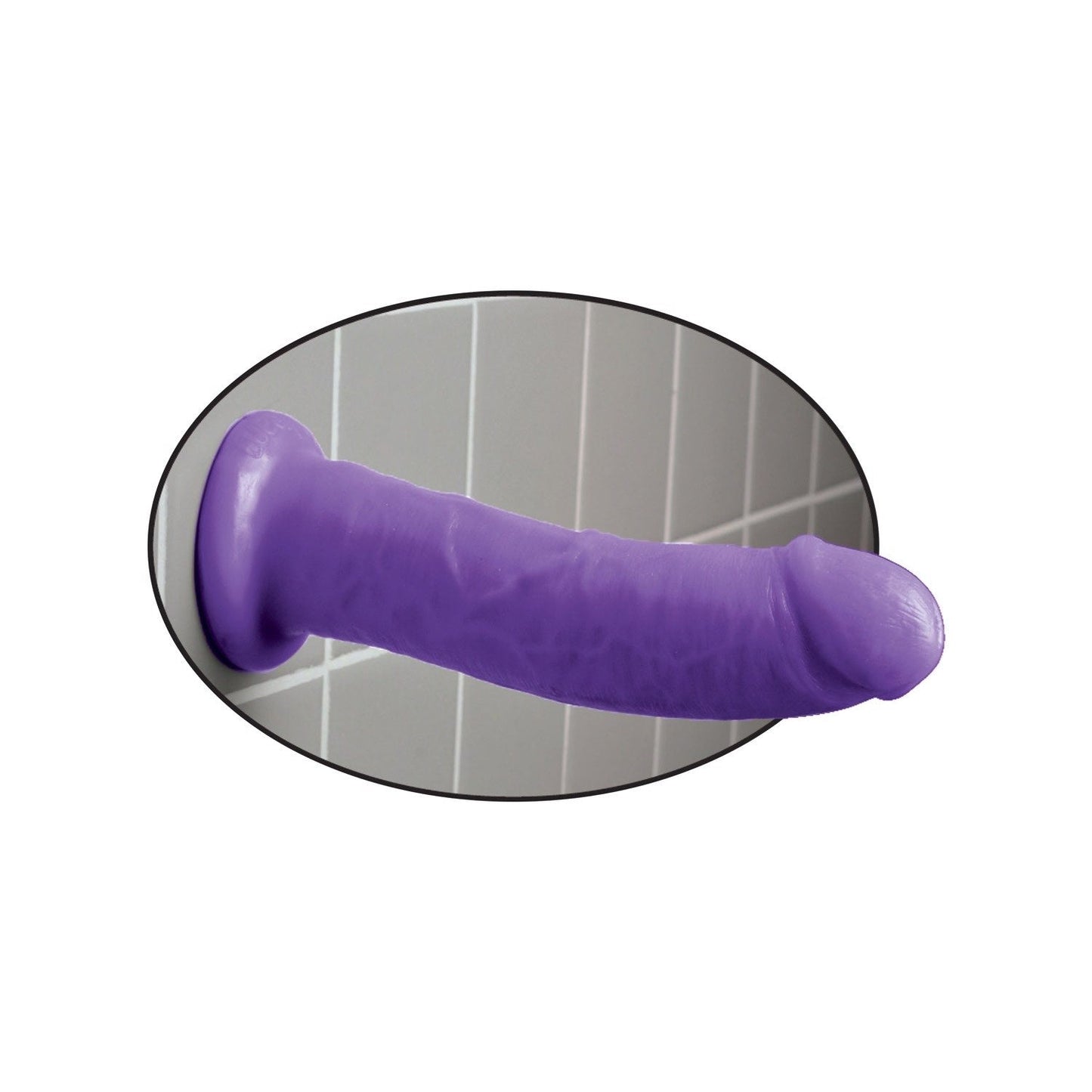 8 英寸假阳具 - 紫色 20.3 厘米东