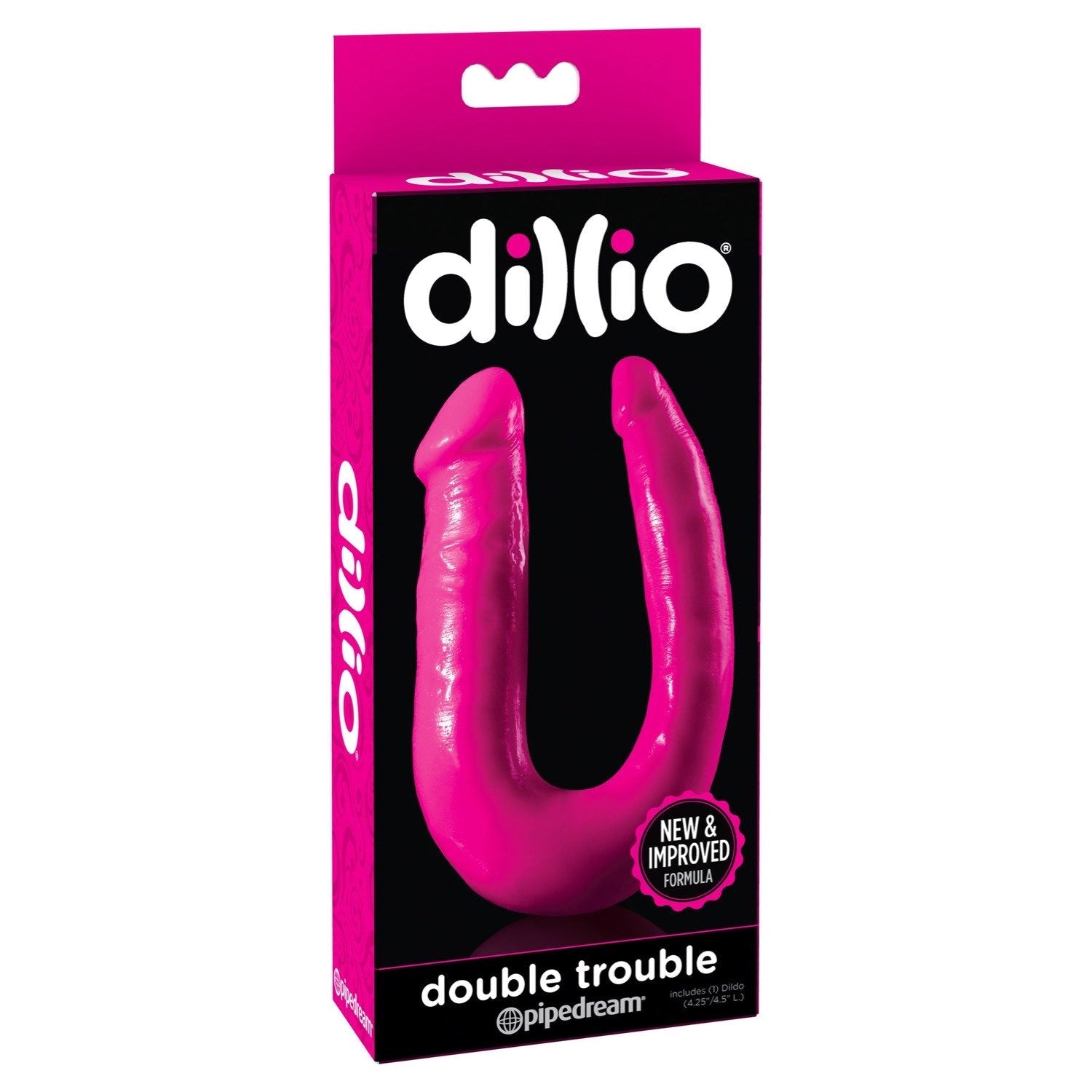 Dillio Double Trouble - Pink Double Penetrator Dong by Pipedream