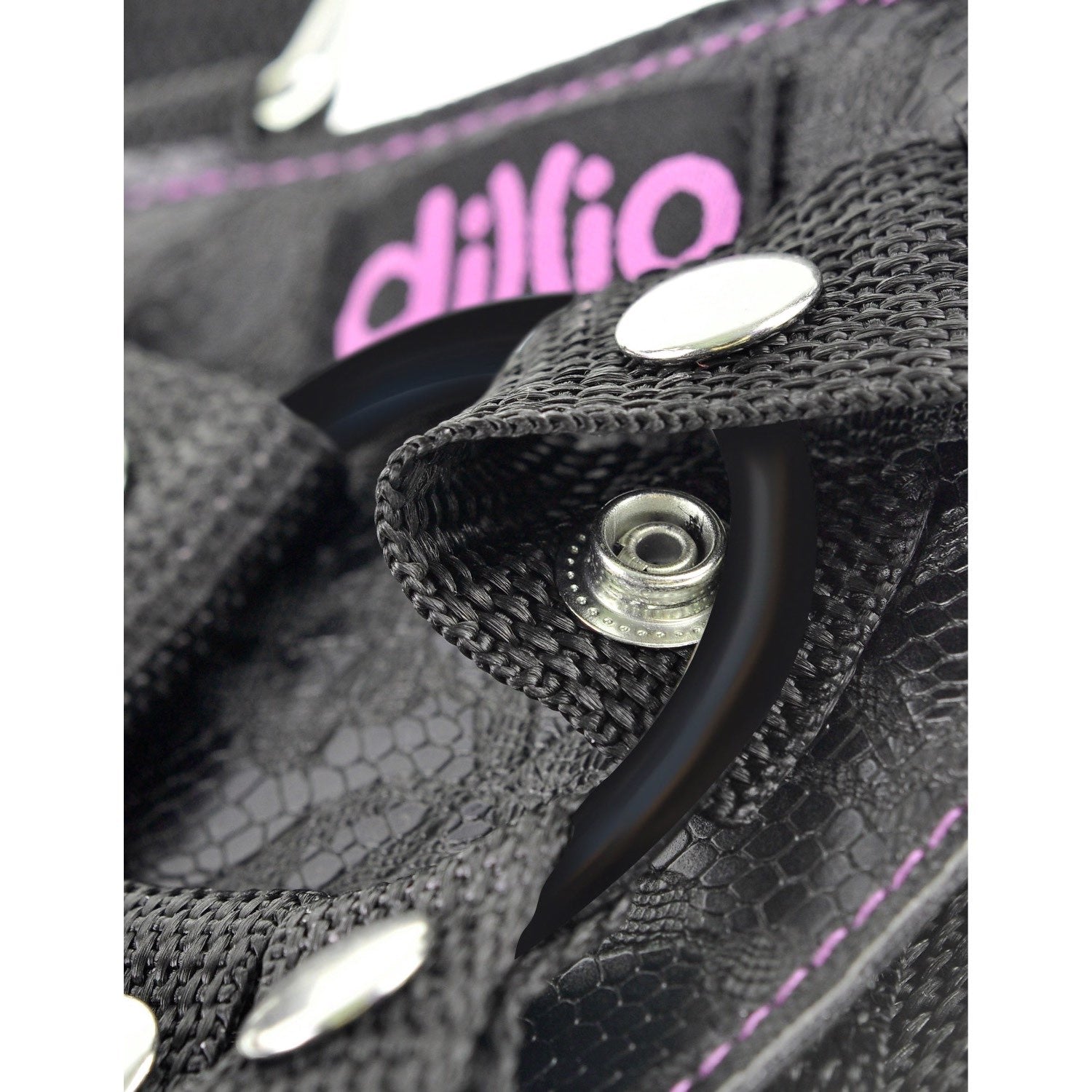 Dillio 6&quot; Strap-On Suspender Harness Set - Pink 15.2 cm Strap-On with Suspender Harness by Pipedream
