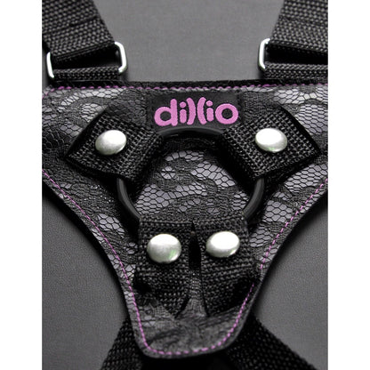 6" Strap-On Suspender Harness Set - Pink 15.2 cm Strap-On with Suspender Harness