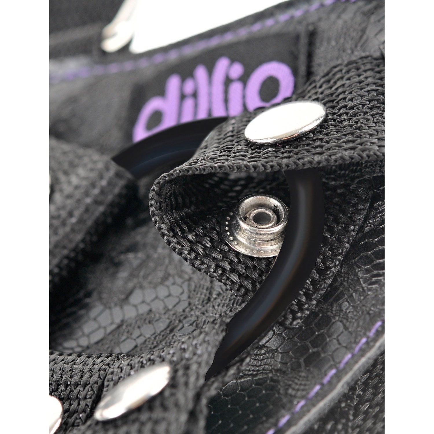 迪利奥 6 英寸绑带式吊带套装 - 紫色 15.2 厘米带吊带式吊带 by Pipedream