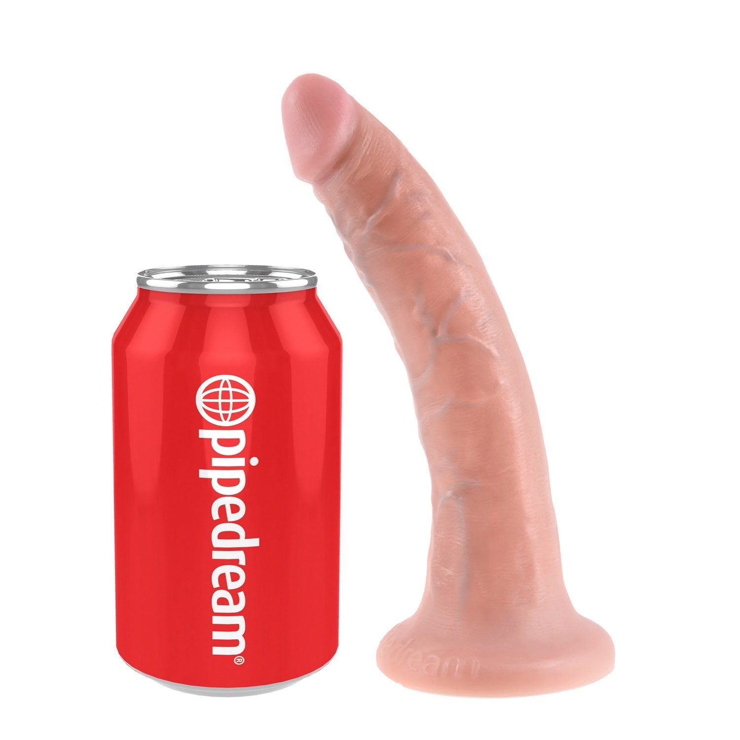 King Cock 7&quot; Cock - Flesh 17.8 cm (7&quot;) Dong by Pipedream