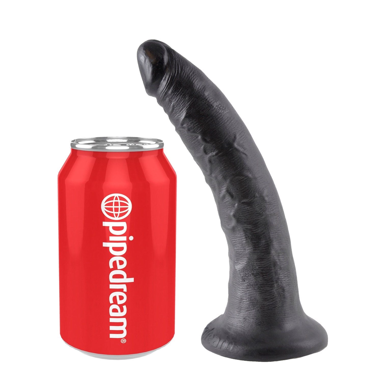 King Cock 7&quot; Cock - Black 17.8 cm (7&quot;) Dong by Pipedream