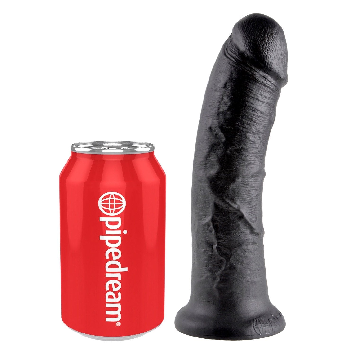 King Cock 8&quot; Cock - Black 20.3 cm (8&quot;) Dong by Pipedream