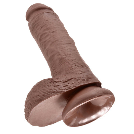 Pipedream King Cock 8&quot; Cock With Balls - Brown 20.3 cm (8&quot;) Dong