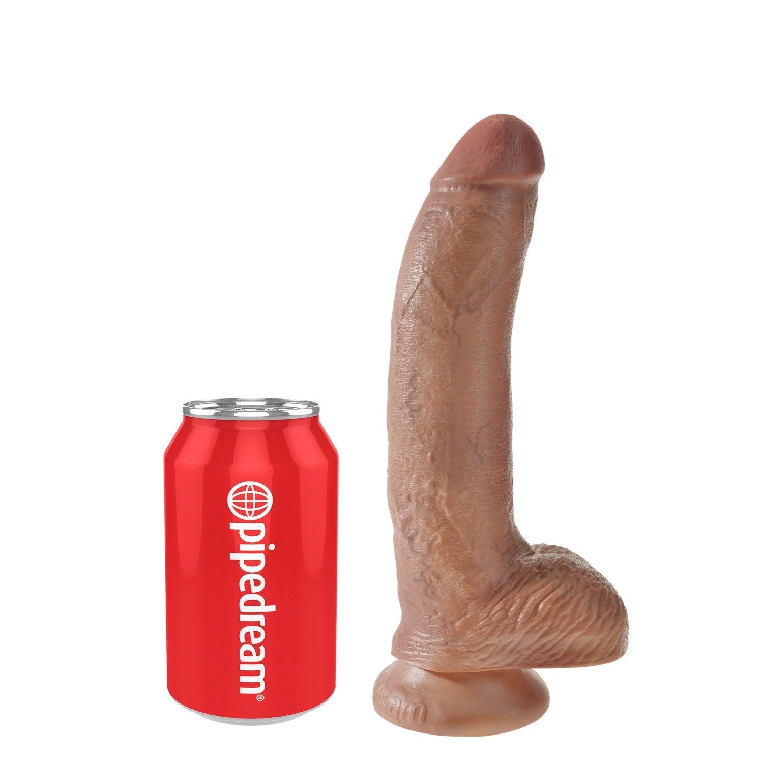 King Cock 9&quot; Cock With Balls - Tan 22.9 cm (9&quot;) Dong by Pipedream