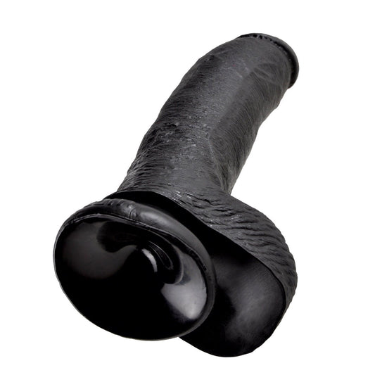 Pipedream King Cock 9&quot; Cock With Balls - Black 22.9 cm (9&quot;) Dong