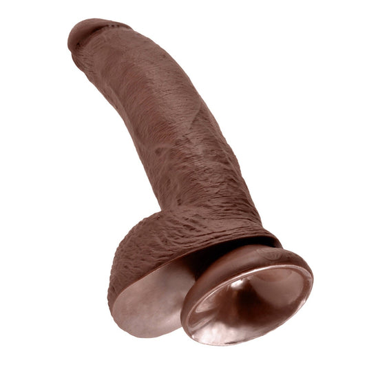 Pipedream King Cock 9&quot; Cock With Balls - Brown 22.9 cm (9&quot;) Dong