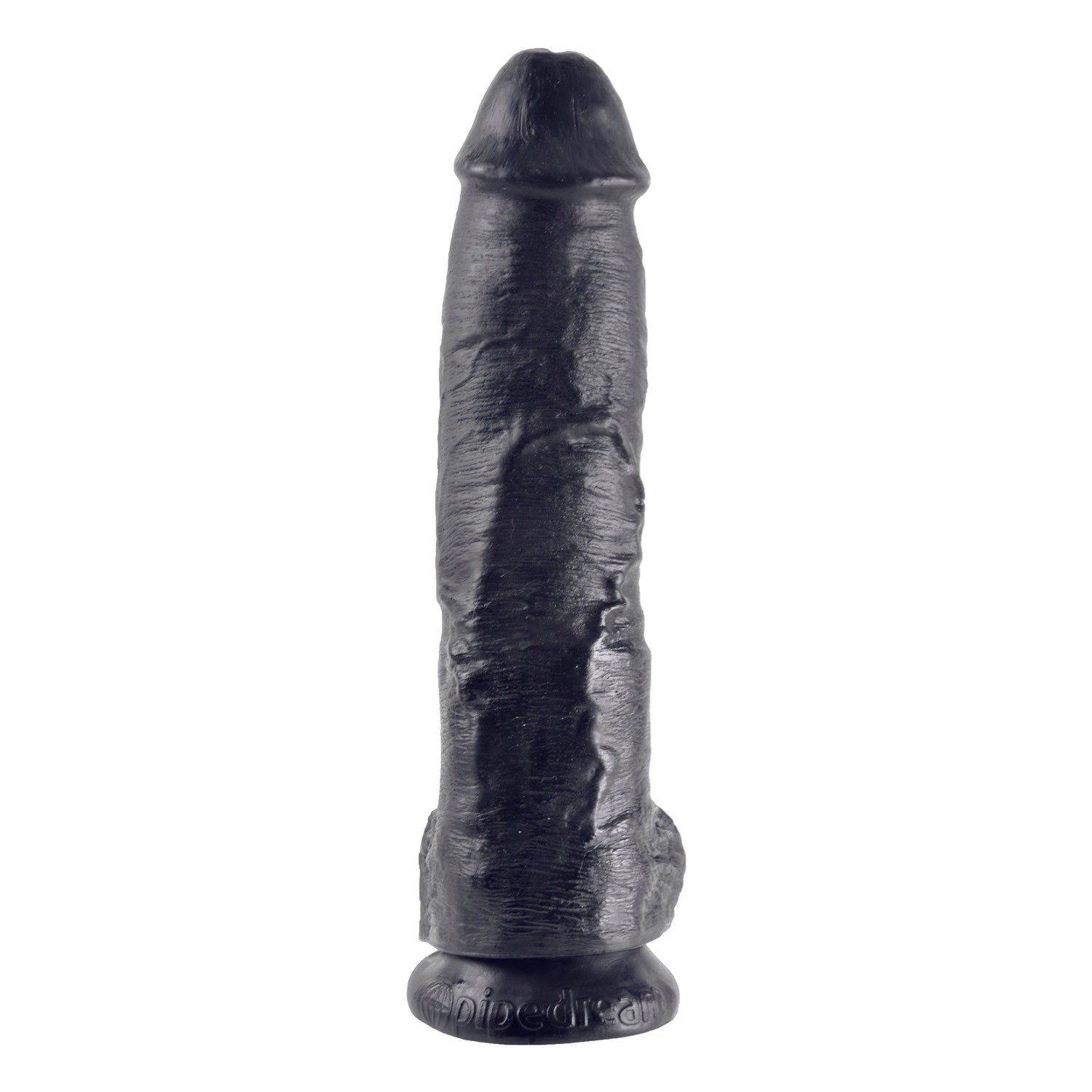 King Cock 10&quot; Cock With Balls - Black 25.4 cm (10&quot;) Dong by Pipedream