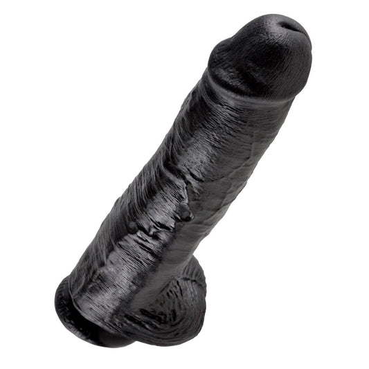 Pipedream King Cock 11&quot; Cock With Balls - Black 28 cm (11&quot;) Dong