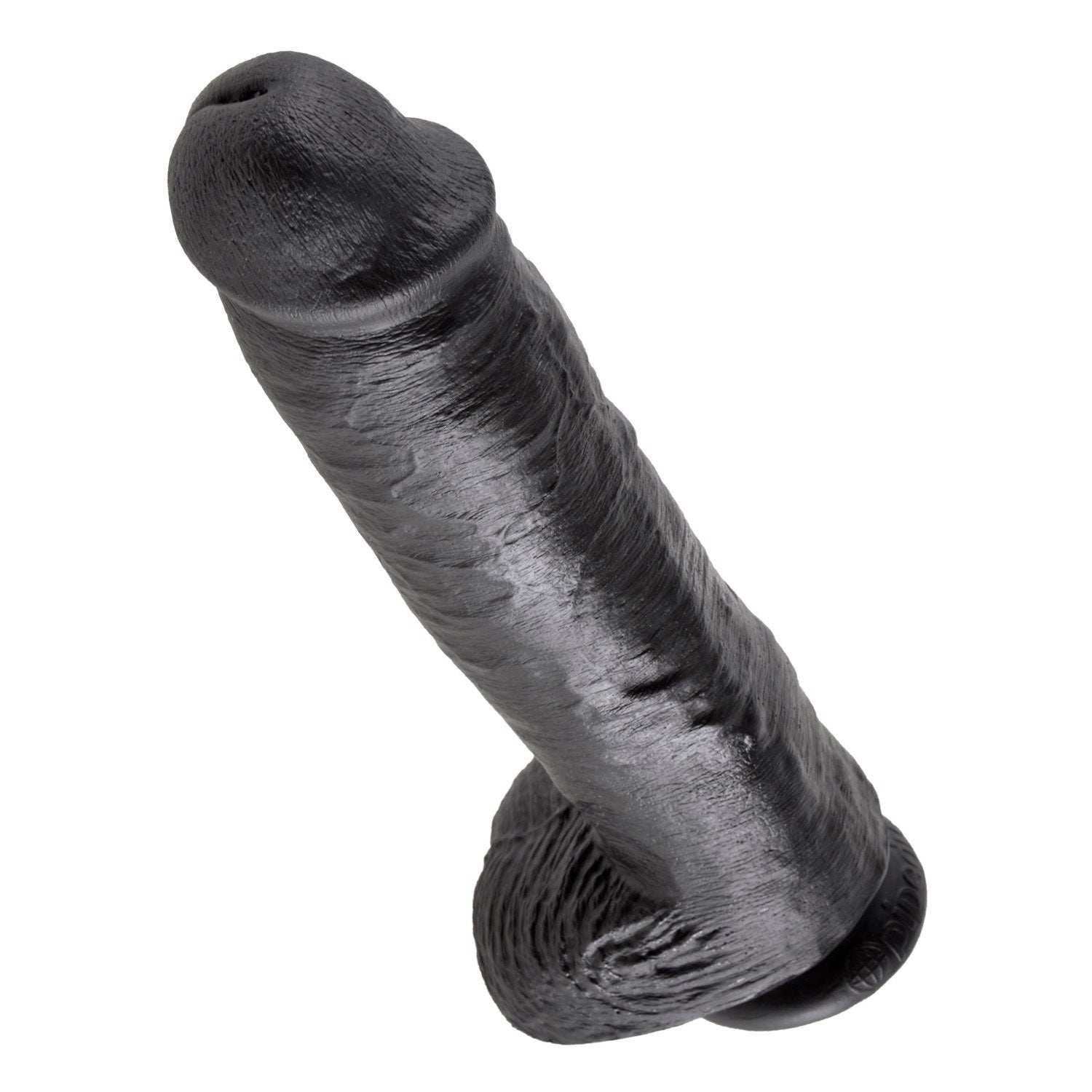 King Cock 11&quot; Cock With Balls - Black 28 cm (11&quot;) Dong by Pipedream