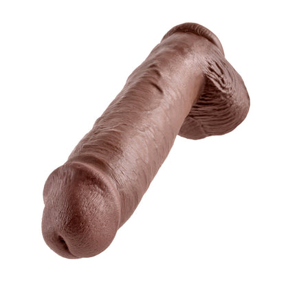 11" Cock With Balls - Brown 28 cm (11") Dong