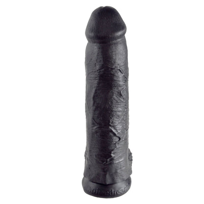 12" Cock With Balls - Black 30.5 cm (12") Dong