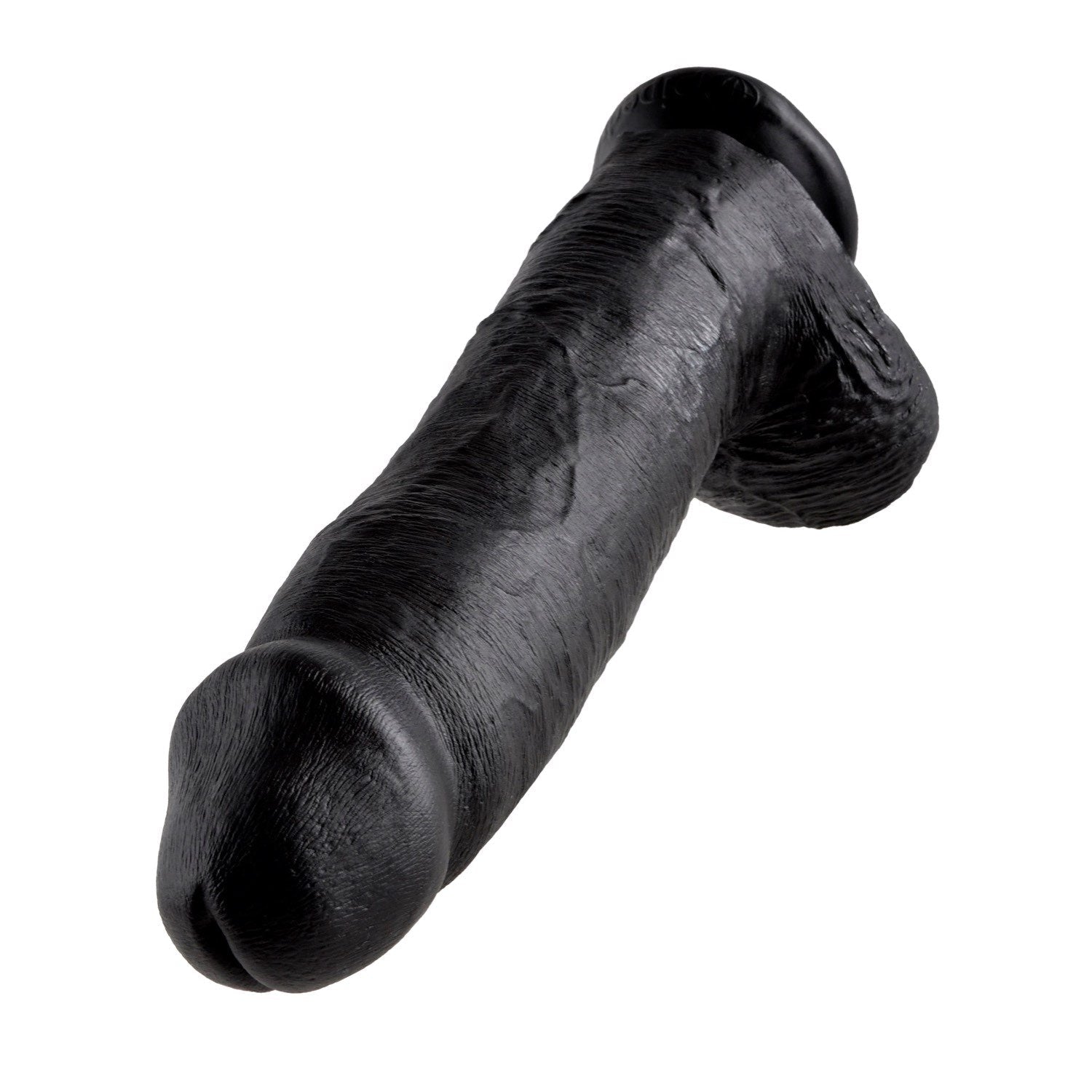 King Cock 12&quot; Cock With Balls - Black 30.5 cm (12&quot;) Dong by Pipedream