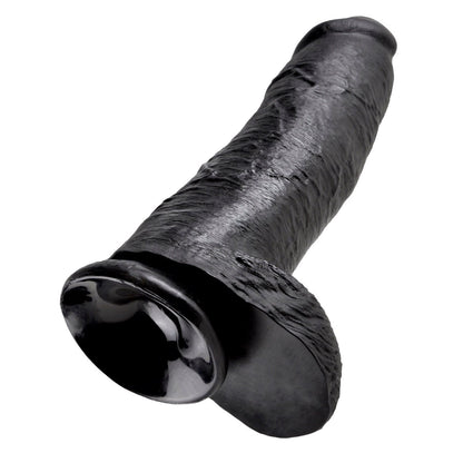 12" Cock With Balls - Black 30.5 cm (12") Dong