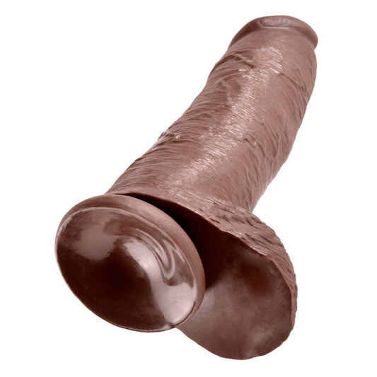 Pipedream King Cock 12&quot; Cock With Balls - Brown 30.5 cm (12&quot;) Dong